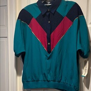 Vintage nwt sz 2X Alfred dunner  Colorblock Pullover